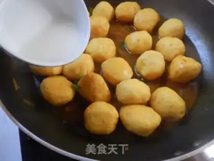 Make Curry fishballs step 10