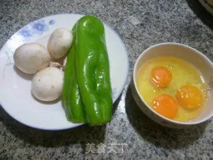 Make Precious mushroom fried eggs step 0