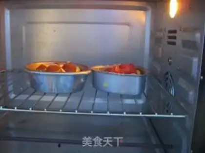 Make A golden orange cake step 8
