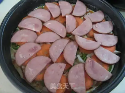 Make Smoked ham and sausage pizza step 13