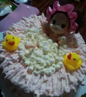 Make Barbie doll cake step 19