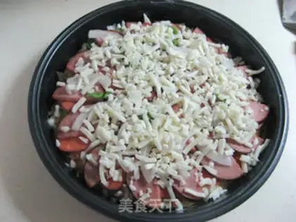 Make Smoked ham and sausage pizza step 14