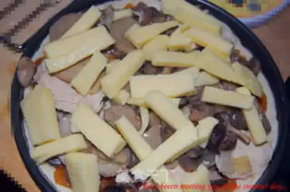 Make CHICKEN FUNGUS PIZZA step 15