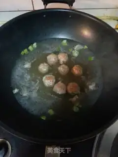 Make Pork shrimp meatball soup step 6