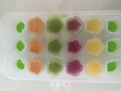 Make Five-colour fruit ice step 5