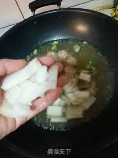 Make Pork shrimp meatball soup step 7
