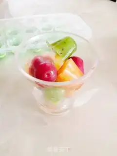 Make Five-colour fruit ice step 6