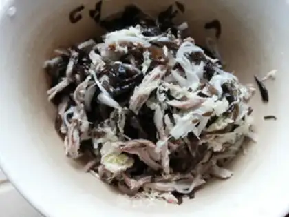 Make The hand tore with black cabbage step 3