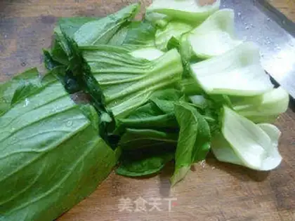 Make Mushrooms and greens step 1