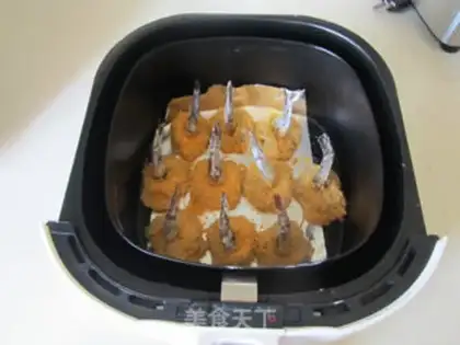Make Fried phoenix shrimp step 7
