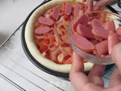 Make Tomato sausage pizza step 8