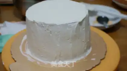 Make Gradual cream bouquet cake step 20