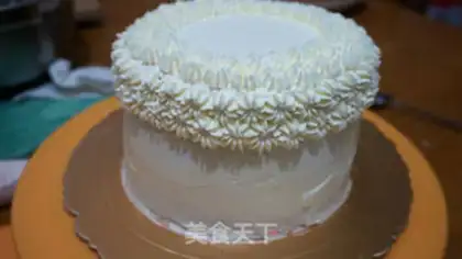 Make Gradual cream bouquet cake step 21