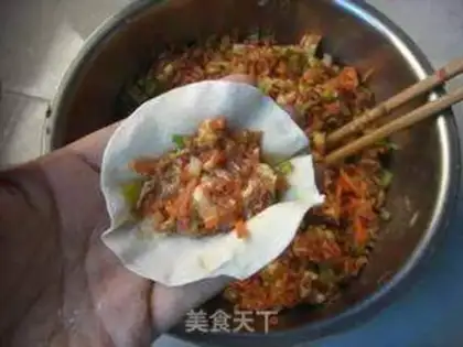 Make Beef carrot dumplings step 11