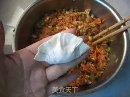 Make Beef carrot dumplings step 12