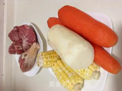 Make The corn carrot soup from Weishan step 0