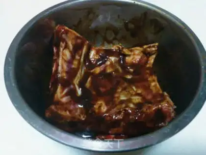 Make Black pepper steak step 1