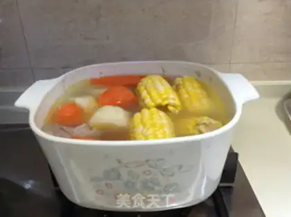 Make The corn carrot soup from Weishan step 4