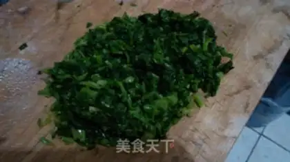 Make Eggs and spinach dumplings step 2