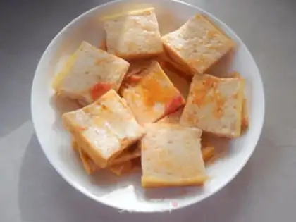 Make Cheese and fish cake step 12
