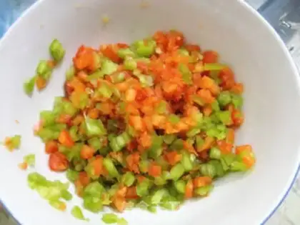Make Twin peppers step 1