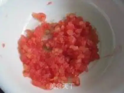 Make Tomato thick egg fever step 0
