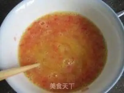 Make Tomato thick egg fever step 2
