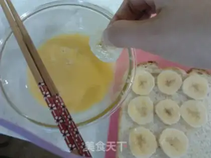 Make Banana toast step 2