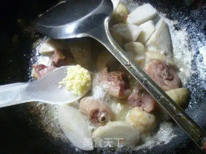 Make Cooking potatoes for chicken legs step 7