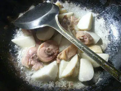 Make Cooking potatoes for chicken legs step 8
