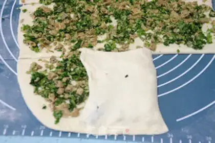 Make A lasagna onions step 9