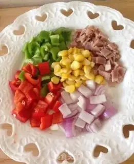 Make Garden bacon pizza step 4