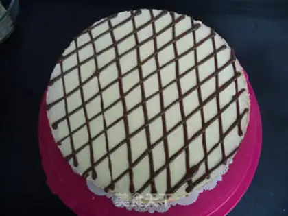 Make French cream cake step 15