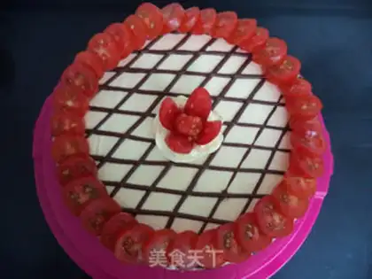 Make French cream cake step 17