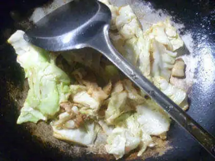 Make Five flowers, mushrooms, cabbage step 6