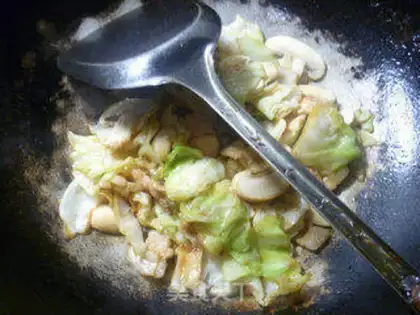 Make Five flowers, mushrooms, cabbage step 7