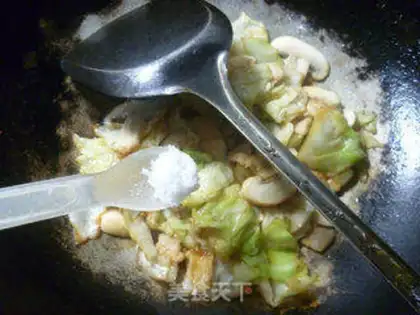 Make Five flowers, mushrooms, cabbage step 8