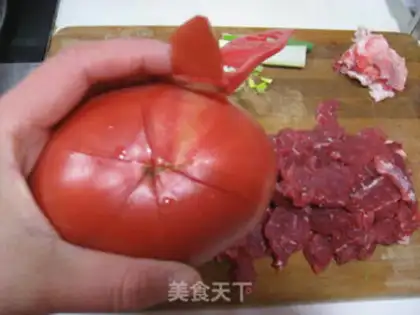 Make Tomato beef step 1