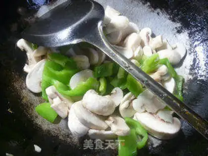 Make Pepper fried mushrooms step 4