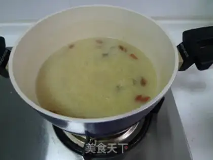 Make Sea cucumber mushroom porridge step 7