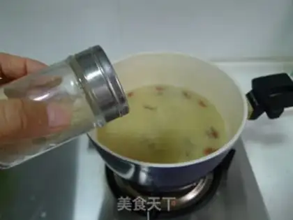 Make Sea cucumber mushroom porridge step 8