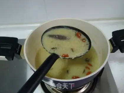 Make Sea cucumber mushroom porridge step 9