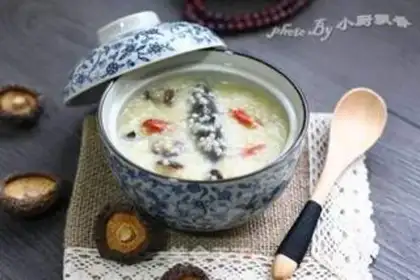Make Sea cucumber mushroom porridge step 10