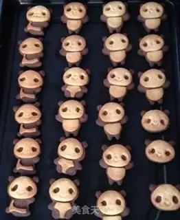 Make Panda cookies step 14