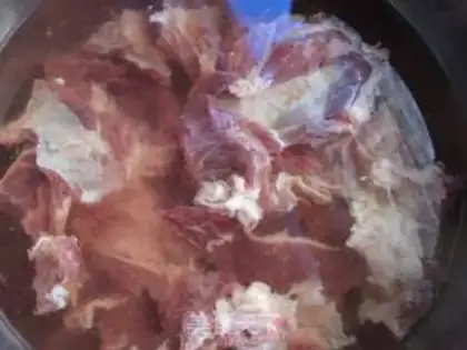Make Cornline beef step 1