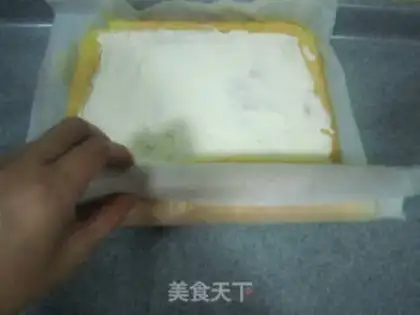 Make Original cream cake roll step 9