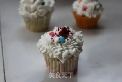 Make Butter rose cake step 10