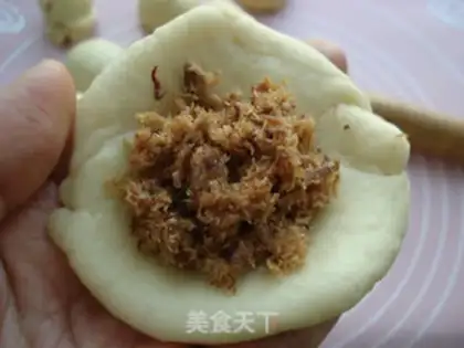 Make Meat pine buns step 4