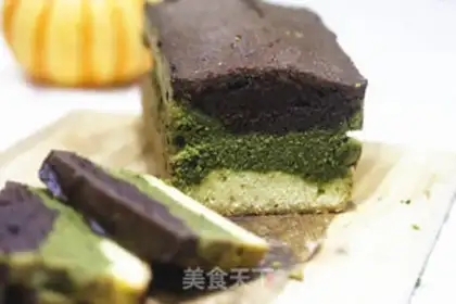 Make Three-colour marble oil cake step 13
