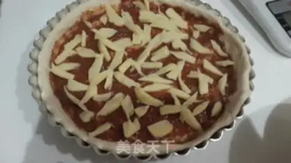 Make Secret red sausage pizza step 9